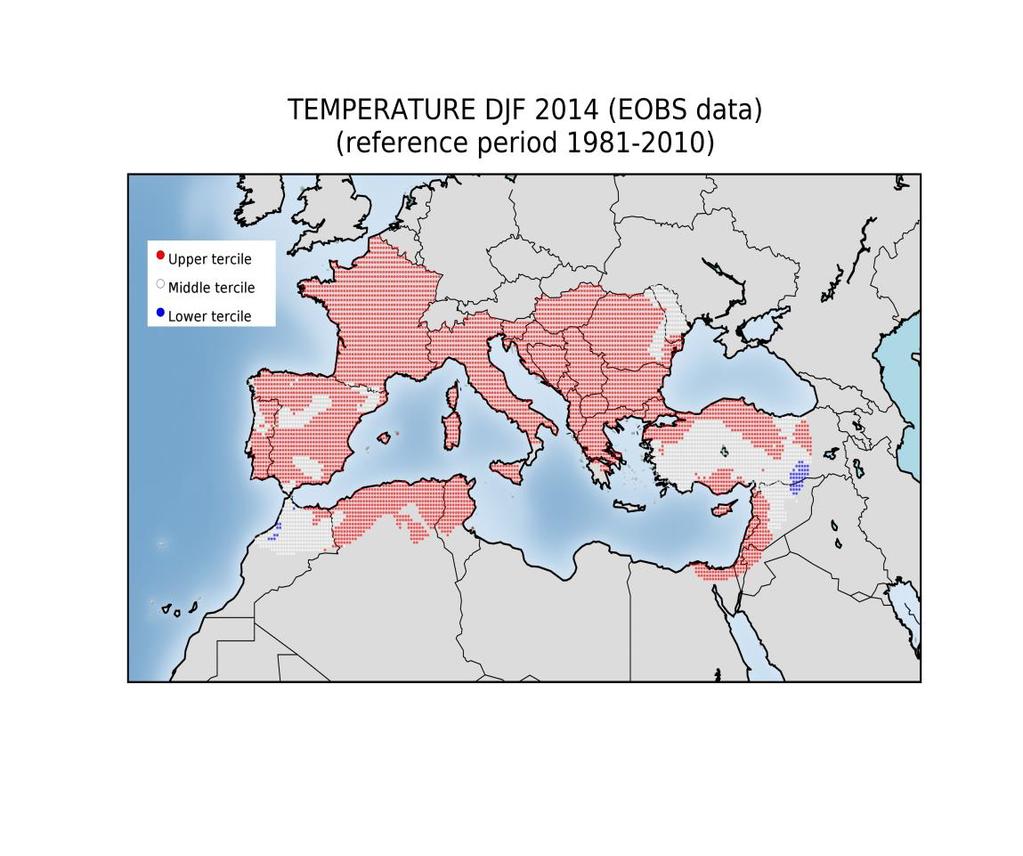 Evaluation of MedCOF products Evaluation of the most recent MedCOF seasonal forecasts is