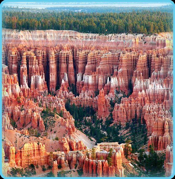 You can see layers of sedimentary rock that formed over millions of years at Utah s Bryce Canyon National Park. http://www.onegeology.org/extra/kids/sedimentary.