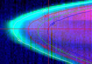 Venus night-side spectrum at different altitudes ( tangential limb) 317_06 95