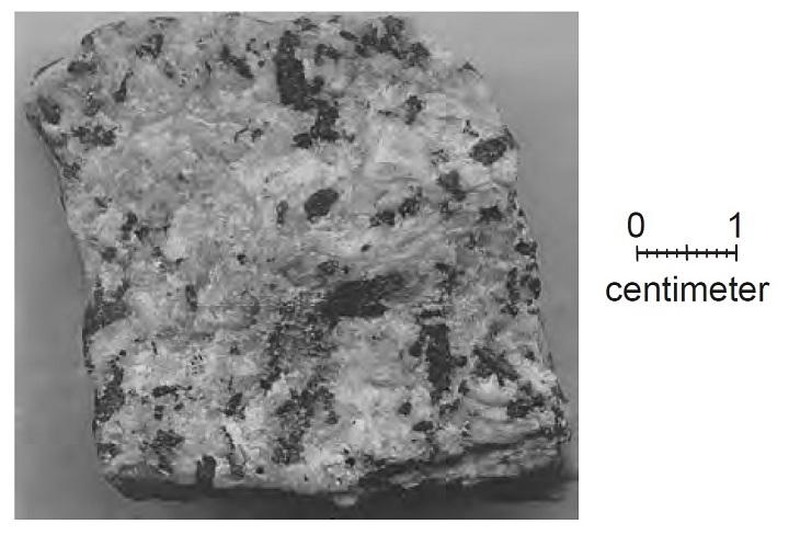 The table shows the approximate mineral percent composition of an igneous rock. 13.