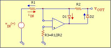 R 2 = 0 for Hv - L ô0 and i R2 = 0 v OUT = 9 - R 2 ÄÄÄÄÄÄ v R IN 1 if v IN > 0 0 if v IN < 0 Therefore, "Precision Half-Wave Rectifier Circuit (A1)" given