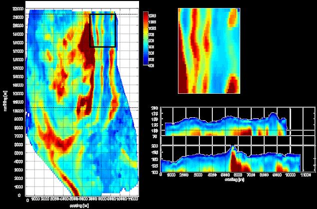 dispersion analysis can be done consistently for the entire survey. The dispersion volume is then inverted to get a shear-wave velocity volume.