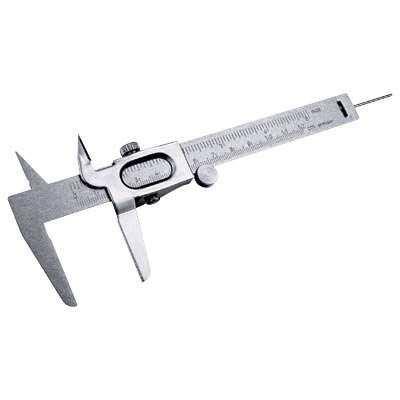Using a Vernier Caliper NOTE! When using high-precision instruments, such as the vernier caliper or outside micrometer caliper, it is necessary to check the zero setting before taking a reading.