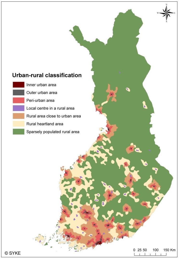 National level Urban-Rural classification OLD Renewal of classification from
