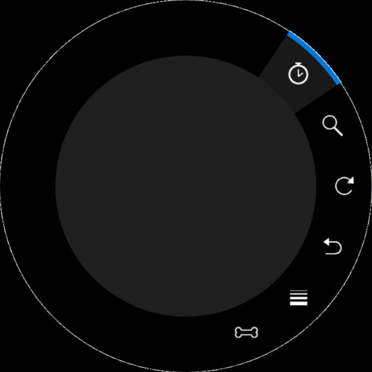Surface Dial Modes in Moho To access to each mode, the user must click and hold the Surface Dial to show the dial menu.