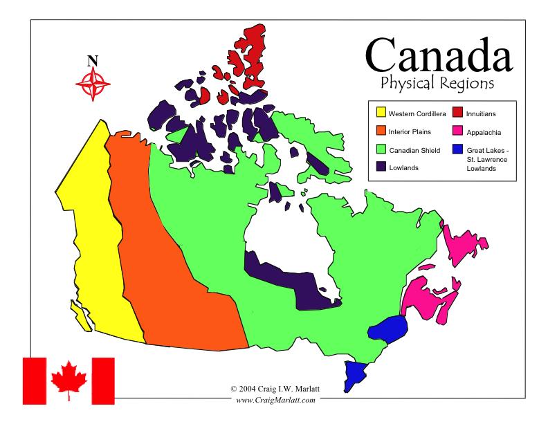 6. Know Canada s Landform Regions? (p. 26-31) Appalachian Mountains Arctic Lowlands Canadian Shield Great Lakes - St.
