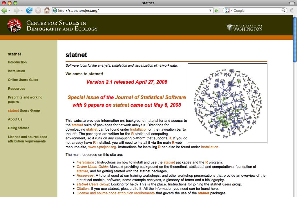 volume 4 of Journal of Statistical Software www.r-project.