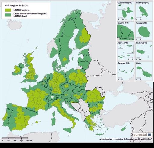 How can a GIS be used? The geo-referencing of statistical data was first used to create statistical maps for Eurostat publications and, more recently, for electronic products and websites.