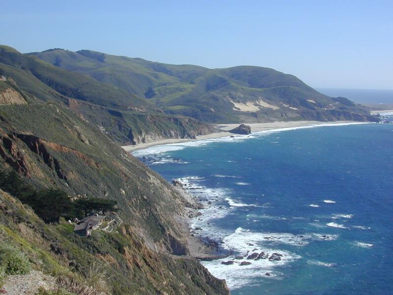 Hurricane Point Excellent view of the Big Sur coastline, one of the worlds best examples of an emergent coastline.