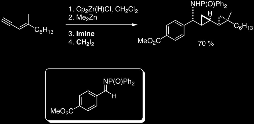 C,C-Bond Forming Cascade Reaction - Imine Additions - Wipf, P.; Kendall, C.; Stephenson, C. R. J. J. Am. Chem. Soc. 2003, 125, 761-768. 5 new C,C-bonds Wipf, P.; Nunes, R. L.