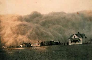 first IMPACT OF ORGANISMS Dust Bowl poor farming techniques