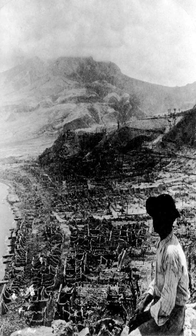 St. Pierre, Martinique, May 8, 1902, a pyroclastic flow from Mont