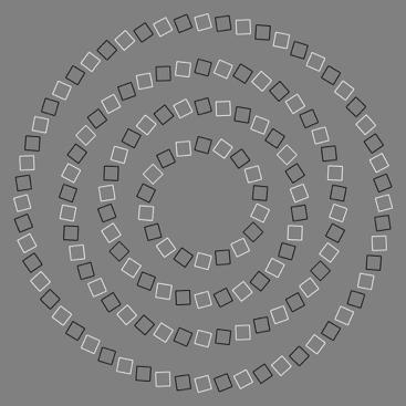 Adversarial examples in the human visual system (Circles are