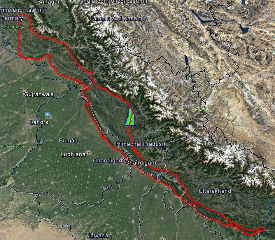 Himalayan Foreland Basin Prognosticated Resources (In-place MMTOE) HF-ONHP-2017/1