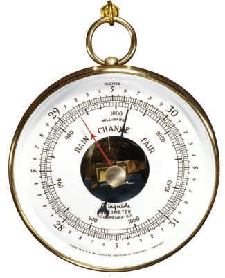 A barometer measures air pressure. Reader Response 1. Use a Venn diagram to compare and contrast the anemometer and the weather vane.