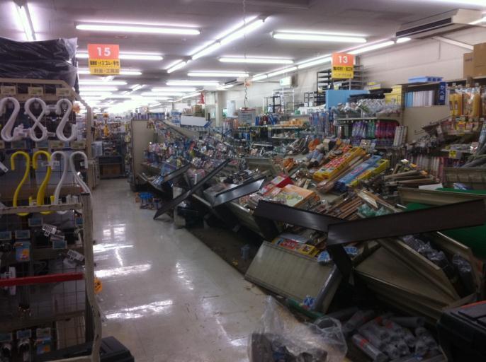 Damages around Tsukuba JMA seismic intensity