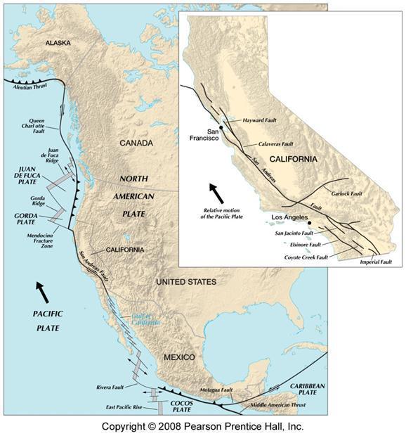 Transform Plate Boundary California and San