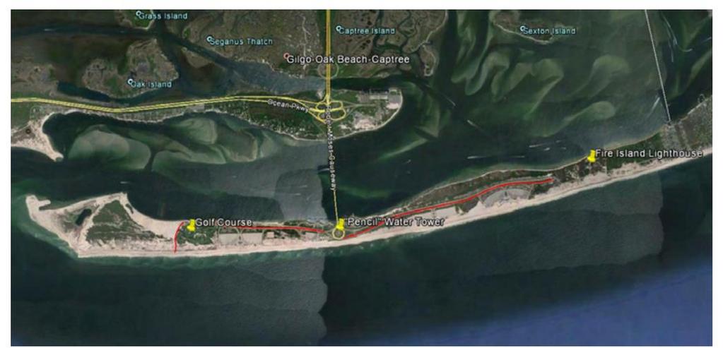 Historic maps, GIS and satellite images demonstrate that Fire Island has experienced a remarkable change over the last 150 years with the most notable expansion of the island westward by about 7