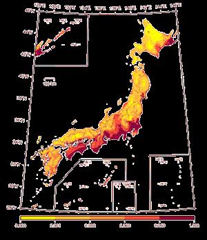 UPDATES TO THE JAPANESE NATIONAL SEISMIC HAZARD MAPS ERC 2012 map: