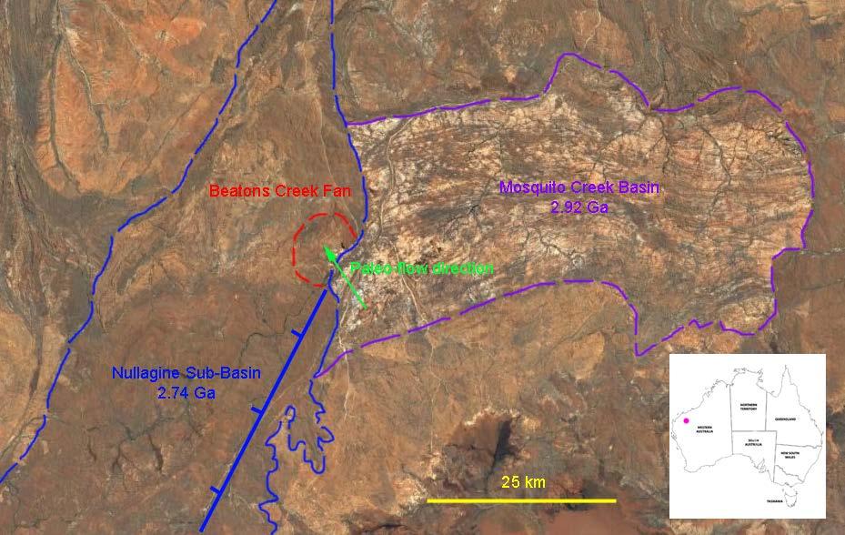 The Pilbara the other end of Ur: Gold-bearing conglomerates occur is at least a dozen places across the