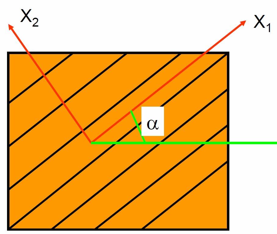 principal axes of permeability. These axes can be rotated with resect to the reference frame (X-Y) by angle β.