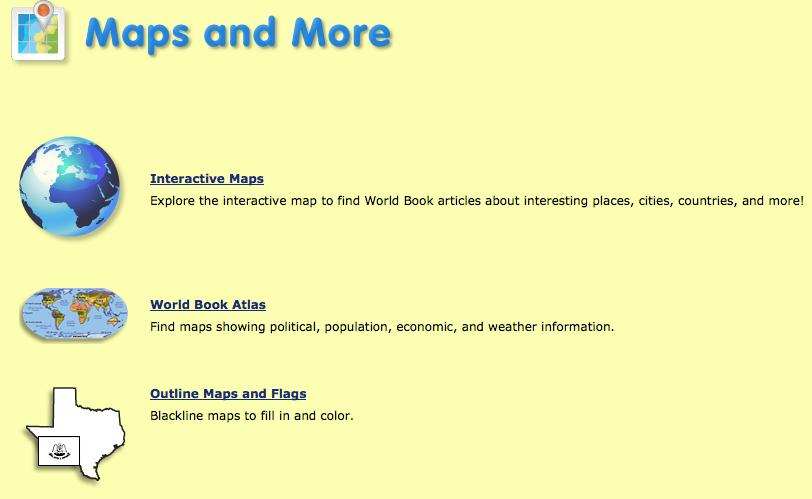 All Ithaca elementary school libraries currently subscribe to Worldbook Kids, Worldbook Student, Worldbook Discover, Worldbook Timelines and Worldbook Classroom: Early World of Learning.