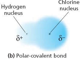 Polar-covalent Bonds Bonds that have significantly different Ens, electrons more strongly