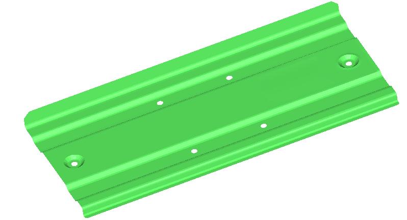 Fig2: Base Plate So the main concern was to reduce the mass of plate