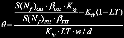 Values of for the Hilok configuration are shown in the results section.