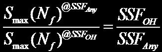 developed from equation 21: where. (27) Using Equation 22, the SSF can be used to predict different S-N curves.