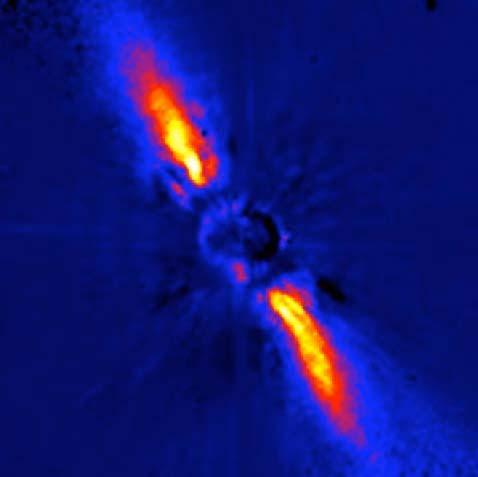 IRAS Fomalhaut debris disk scan profile, 60 microns Backman