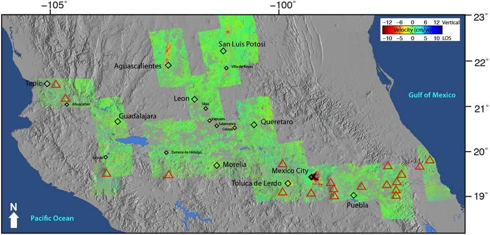 InSAR analysis in central Mexico with