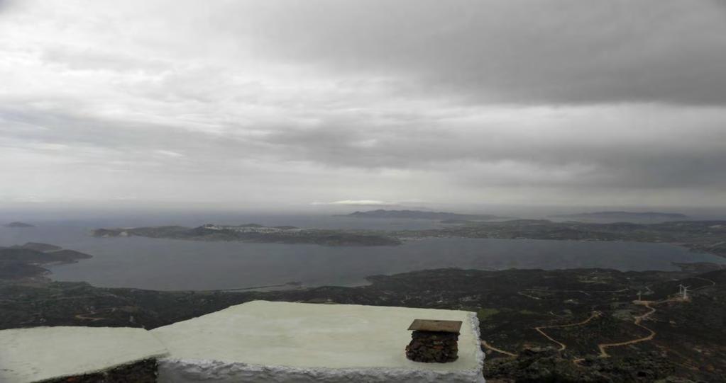 The view of Adamantas Bay