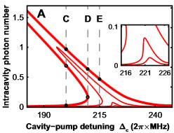 Many-body cqed Optical bistability Lowest vibrational modes of the BEC: H =