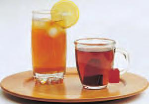 Figure 8 The particles in hot tea move faster than those in iced tea. The temperature of hot tea is higher than the temperature of iced tea. Identify which tea has the higher kinetic energy.