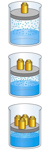 The solubility of a gas in a liquid depends on the gas, the liquid (solvent), the pressure and temperature. 1. A gas (say CO2) is put over the liquid and sealed.