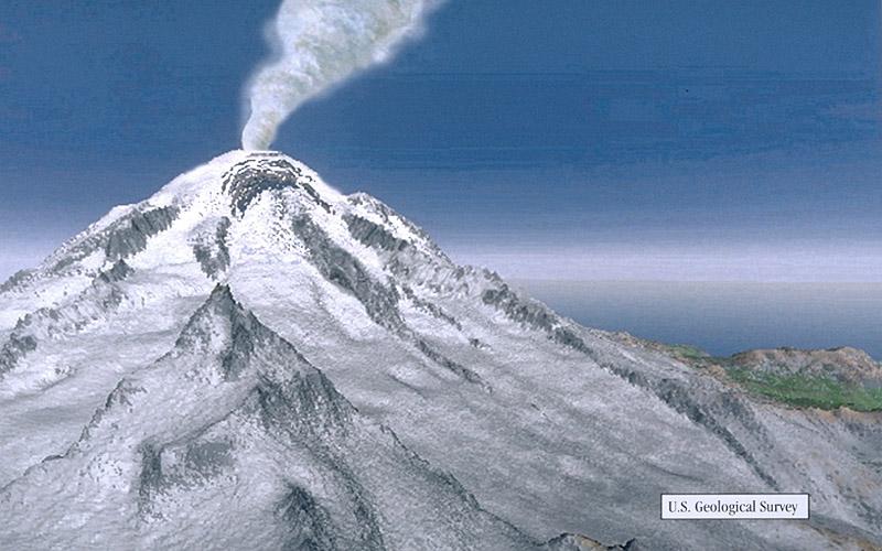 Rainier Key properties Cool, viscous magma with dissolved gas