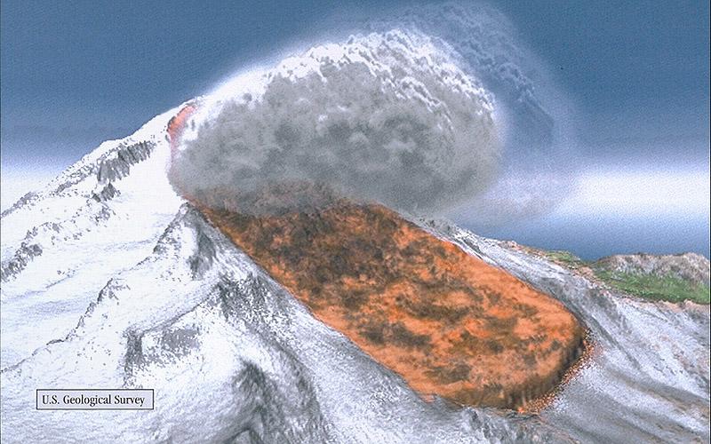 atypical stratovolcano Steep-sided Most dangerous type An even