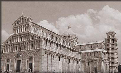 - Regression Modelling - A Historic Note Next to the famous leaning tower of Pisa is the beautiful Santa Maria Assunta Duomo or cathedral. The famous tower is the bell tower of the Duomo.