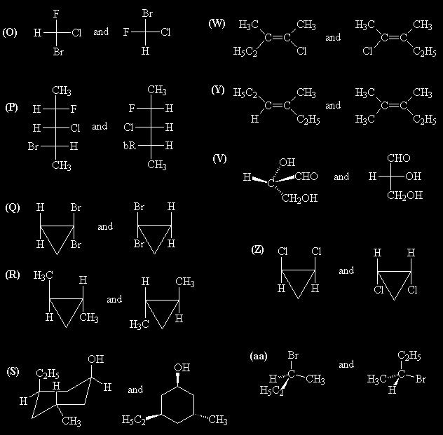 P Q S W Y V Z 19.ow many stereoisomers will exist for each of the following molecules? Draw the stereoisomers.