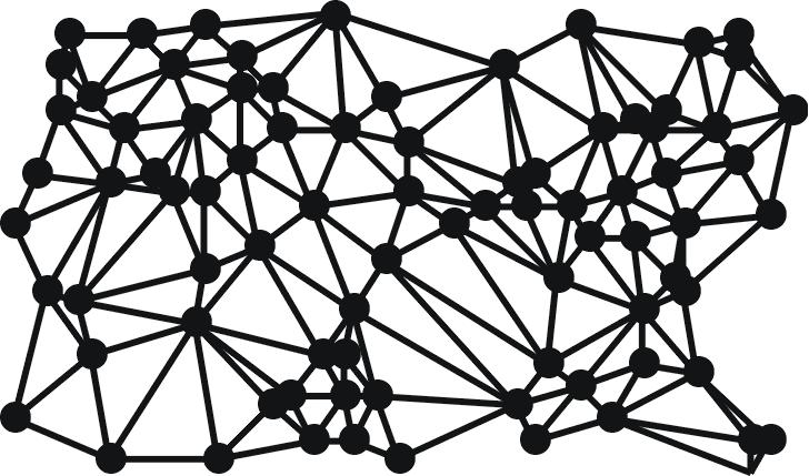 Triangular Irregular Network (TIN) Typically used to represent terrain or other spotsampled continuous variables