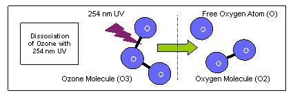 1. The diagram shows ozone molecules being destroyed by ultra violet radiation Calculate the energy, in kj mol -1, associated with the ultra violet radiation. 2.