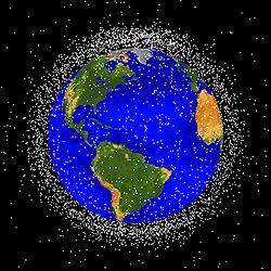 Orbiting Space Trash Man-made debris orbits at a speed of roughly 17,500 miles/hour