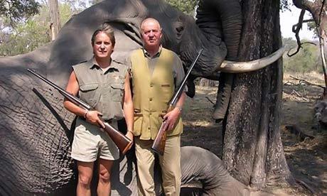 2012 Spanish King Juan Carlos kills an elephant in Botswana: Spanish King lives on Spanish People s Tax Dollars, uses tax $ to kill elephants!