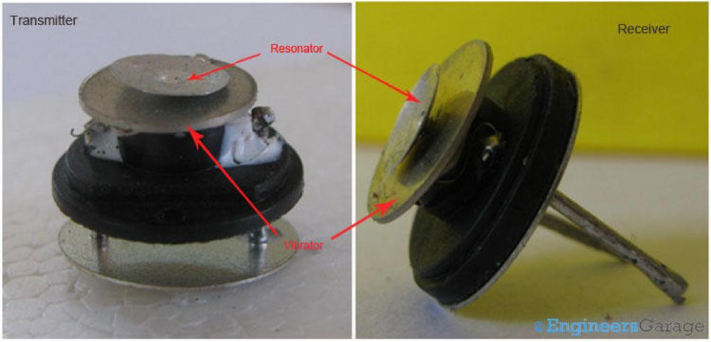 Resonator As shown in the above images, a disc and the metal cone which is the heart of the ultrasonic sensor is glued to the base.