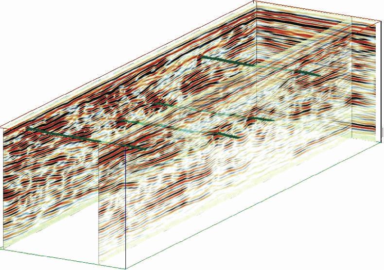Planar sections done according to the investigations of subsurface communications and spatial reconstruction of