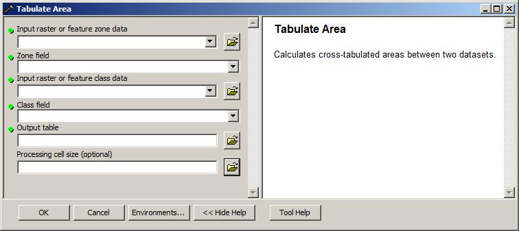 CALCULATE THE AREA OF A ASTER/FEATURE WHEN IT