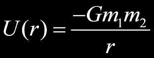 Gravitational Potential Energy Slide 33 / 78 Here's what U g looks like as a function of r, the distance between the center of masses of two objects: U g Next consider the case of a small object that