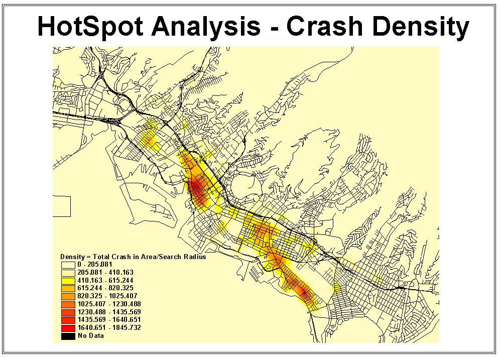 74 K. Kim and E.Y. Yamashita Figure 5. Pedestrian Involved Crashes: A Hot Spot Analyses The focus of our research in this paper is on pedestrian accidents.