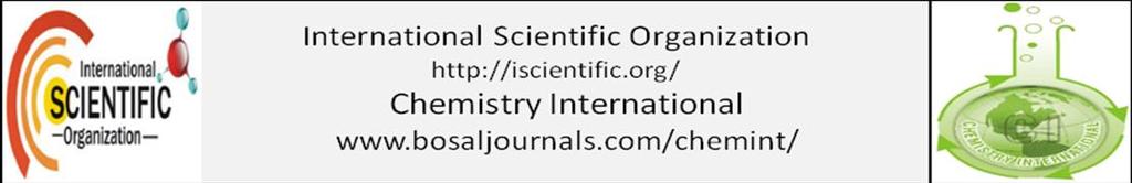 ISSN: 2410-9649 Ukpaka Chemistry and Izonowei International / Chemistry 3(1) International (2017) 46-57 3(1) (2017) 46-57 iscientic.org.